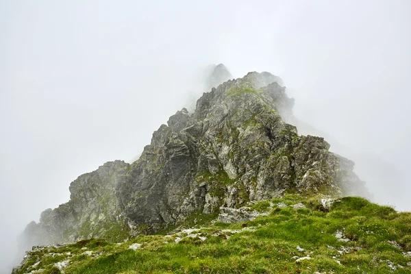 Misty rocky mountains — Stockfoto