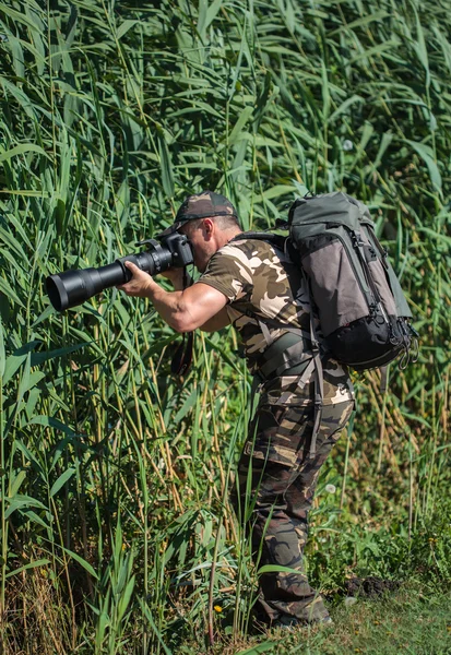 Professional photographer  at work — Stock Photo, Image