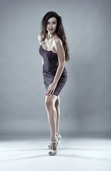 Szexi modell jelentő — Stock Fotó