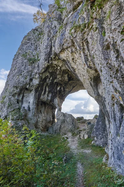 Arco Piedra Natural Las Montañas Rumania — Foto de Stock