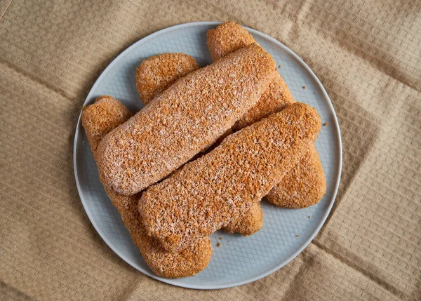 Filetes Pescado Congelados Abadejo Alaska Plato Listo Para Cocinar —  Fotos de Stock