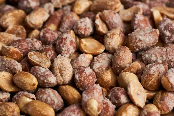 Ofen Gebackene Erdnüsse Schale Stark Gesalzen — Stockfoto