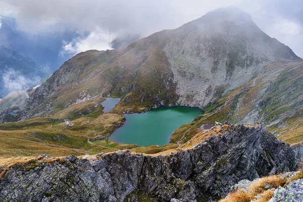 Paisagem Com Lago Glacial Nas Terras Altas — Fotografia de Stock