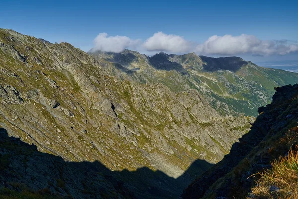 Paisaje Finales Verano Con Montañas Fagaras Rumania —  Fotos de Stock