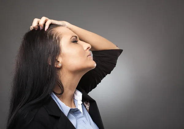 Mujer de negocios enojada — Foto de Stock