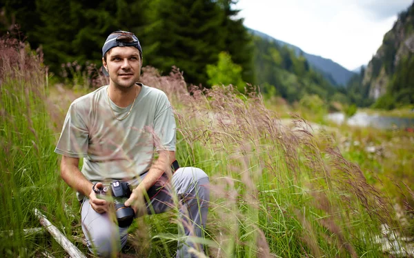 Professionele natuurfotograaf — Stockfoto