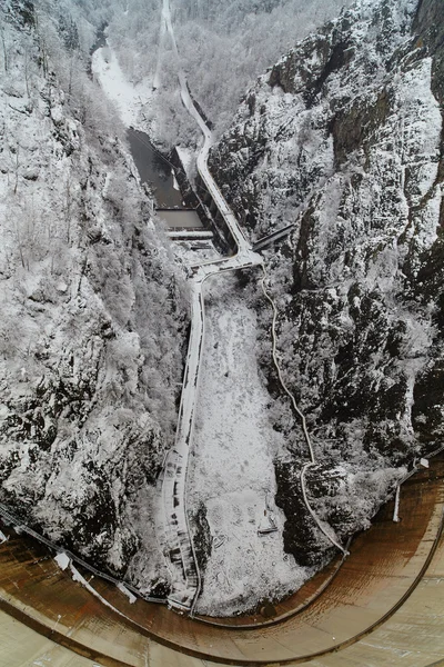 Vidraru Dam w Rumunii — Zdjęcie stockowe