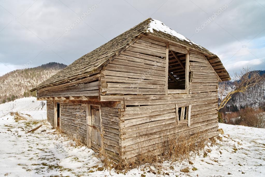 Old wooden barn — Stock Photo © Xalanx 61390461