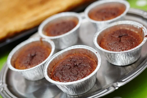 Gâteaux de lave au chocolat — Photo