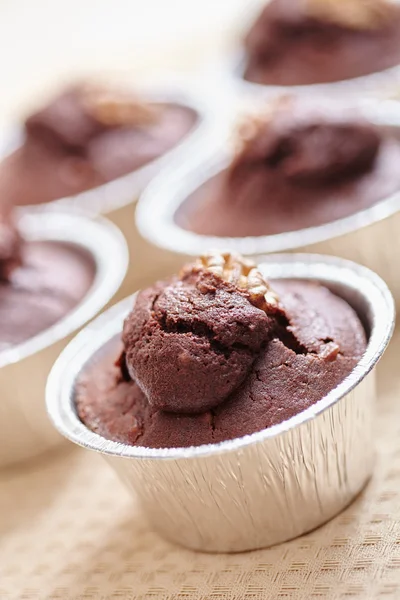 Deliciosos cupcakes de chocolate — Fotografia de Stock
