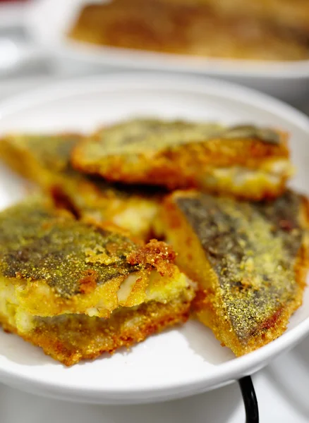 Sole fish on a plate — Stock Photo, Image