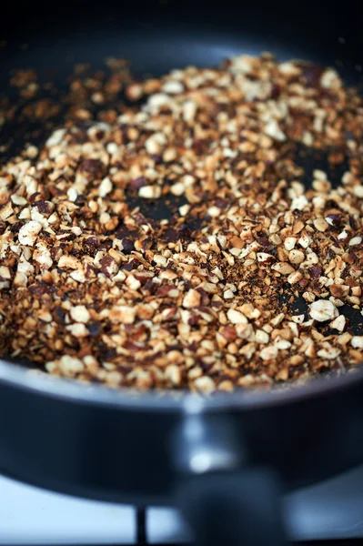 Gemalen gebakken noten — Stockfoto