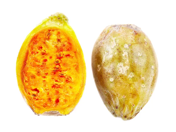 Two half pieces of cactus fruit — Stock Photo, Image