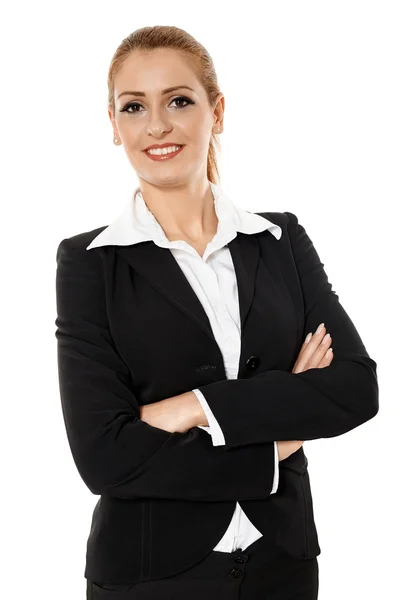 Nahaufnahme Porträt einer Geschäftsfrau Stockbild