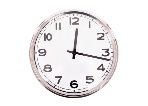 Reloj simple en blanco — Foto de Stock