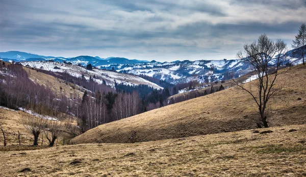 Paisagem montanhosa na primavera — Fotografia de Stock