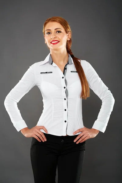 Young businesswoman standing — Stock Photo, Image