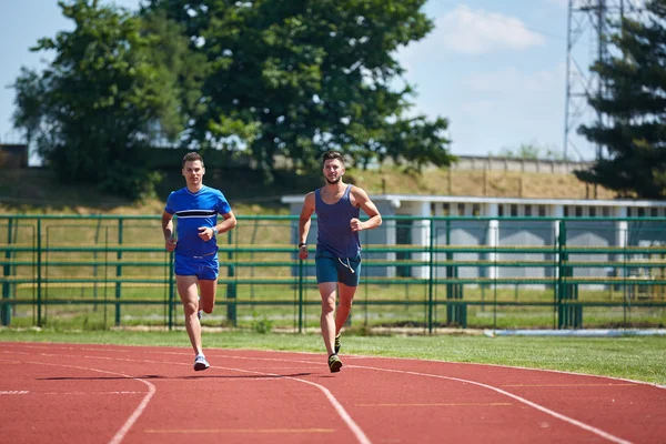 Two Friends running — Stock Photo, Image
