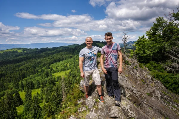 Father and son standing — Stock Photo, Image