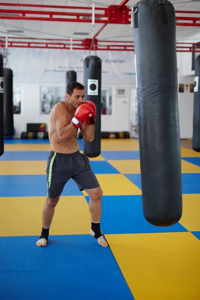 Kickbox-Kämpferausbildung — Stockfoto