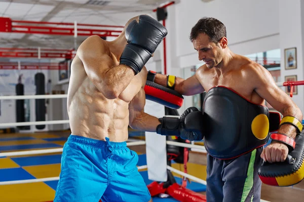 Fighters in  sparring match — Stock Photo, Image