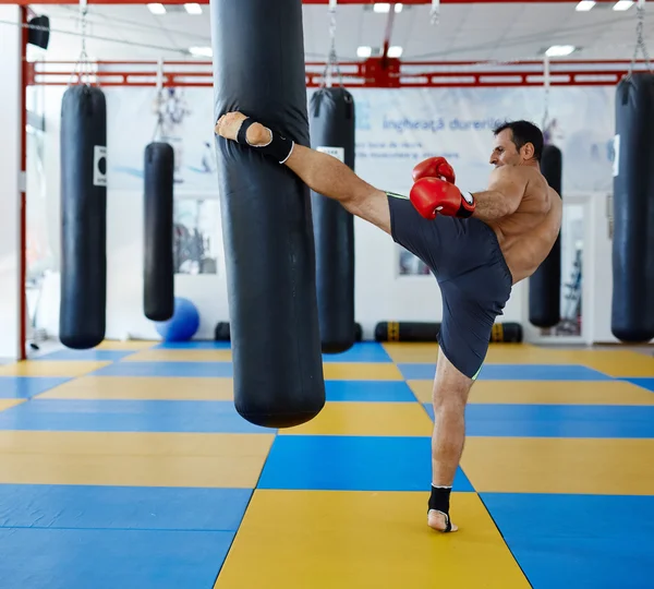 Kickbox stíhací výcvik — Stock fotografie