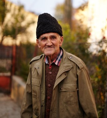 Eski çiftçi portre