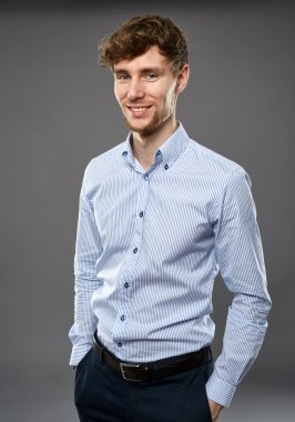 mutlu işadamı portresi