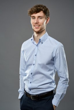 mutlu işadamı portresi