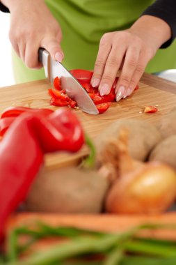 Sebze Doğrama kadın