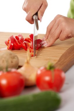 Sebze Doğrama kadın