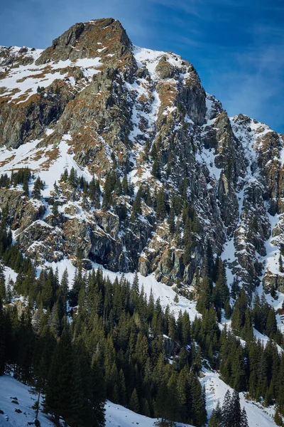 겨울에 높은 산 풍경 — 스톡 사진