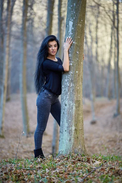 Hispanic beauty outdoor — Stock Photo, Image