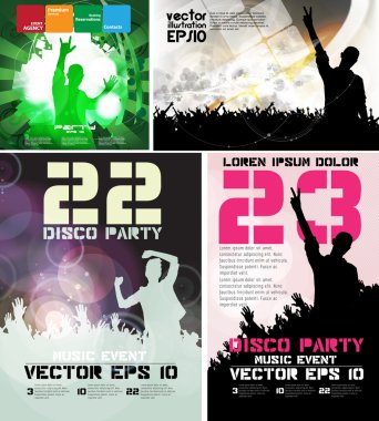 İllüstrasyon insanlar kalabalık