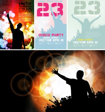 İllüstrasyon insanlar kalabalık