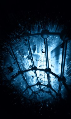 Mavi patlama arka plan