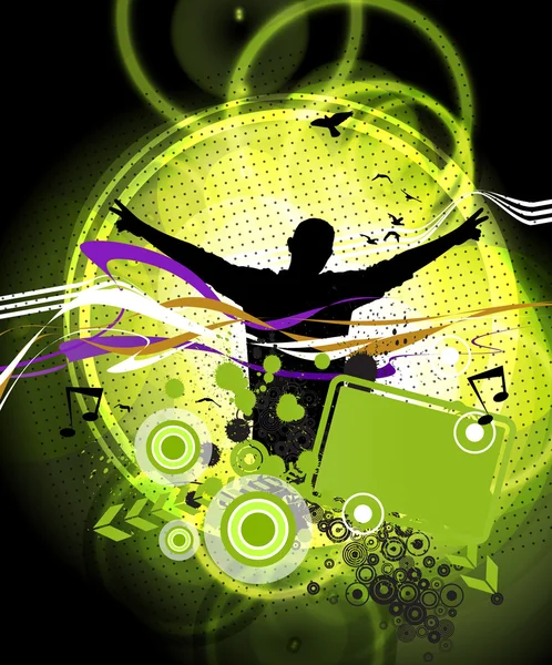 Musik event illustration — Stockfoto