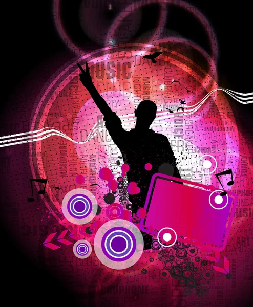 Musik event illustration — Stockfoto