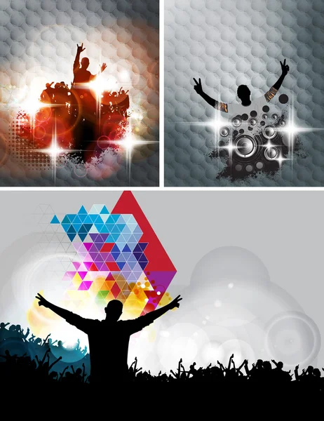 Concert with people illustration — Stock Photo, Image