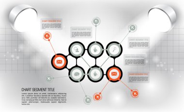 resimde Infographic şablonu