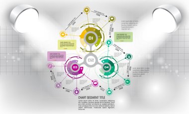 resimde Infographic şablonu