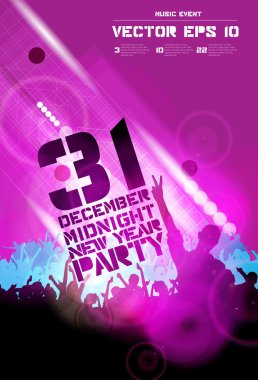 Parti poster illüstrasyon