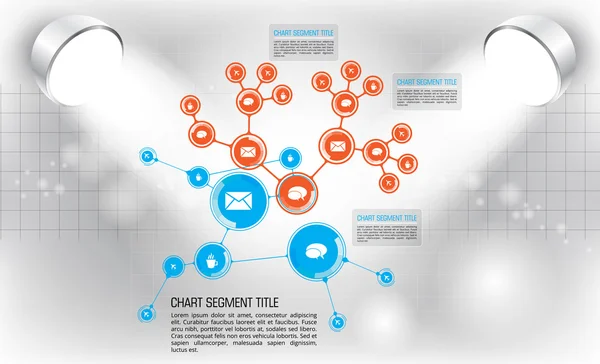 Ilustrace infographic šablona — Stockový vektor