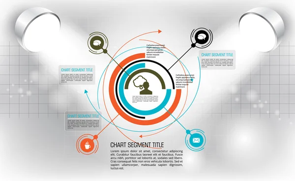 Modelo de infográfico de ilustração — Vetor de Stock