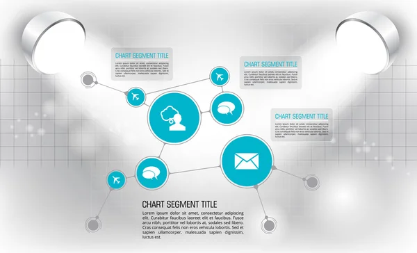 Illustrazione modello infografico — Vettoriale Stock