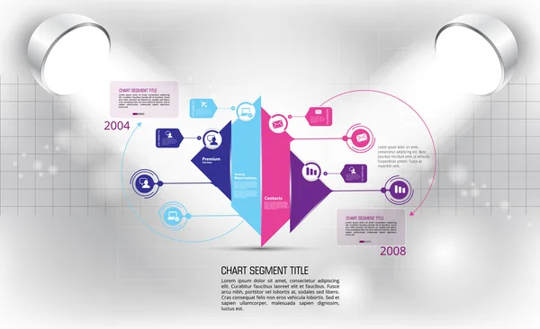 Ilustracja infographic szablon — Wektor stockowy