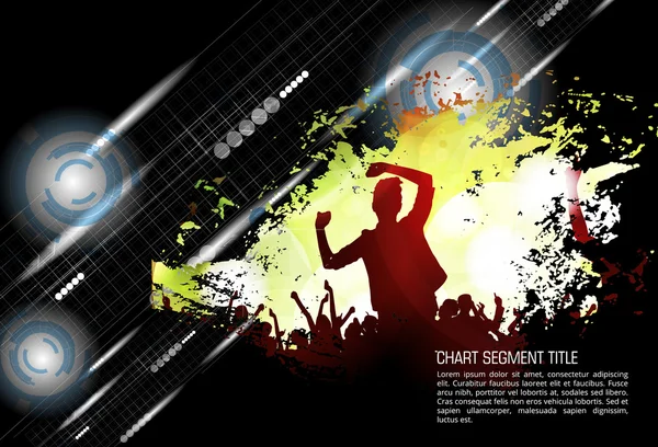 Ilustração do cartaz do concerto — Vetor de Stock