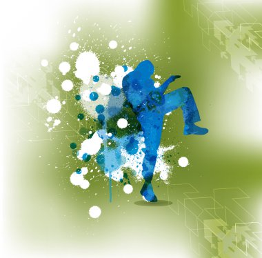 Karate spor illüstrasyon