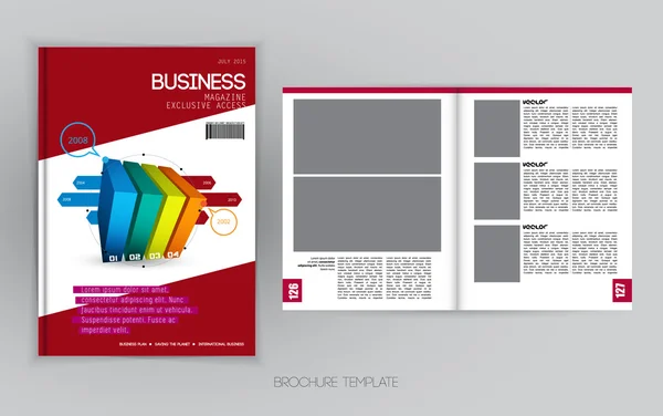 Zakelijke brochure illustratie — Stockvector