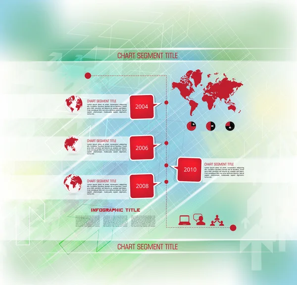 Timeline Infographic illustration — Stock Vector